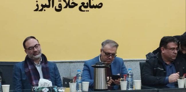 بازدید دکتر ربیعی مدیر کل صنعت،معدن، تجارت استان البرز از کارخانه نوآوری البرز