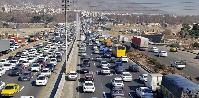 ورود بیش از ۸ میلیون خودرو به استان البرز