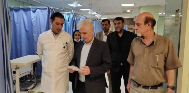 بازدید مدیر درمان تامین اجتماعی استان از بیمارستان فوق تخصصی البرز و قدردانی از زحمات کارکنان ظهر امروز