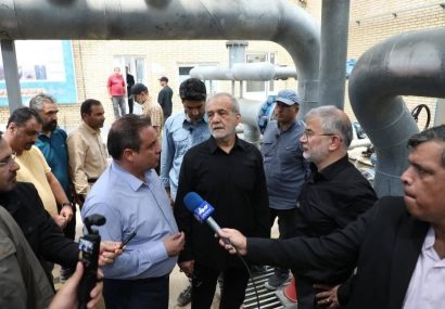 بازدید سرزده دکتر پزشکیان از سد کرج و تصفیه‌خانه مهستان
