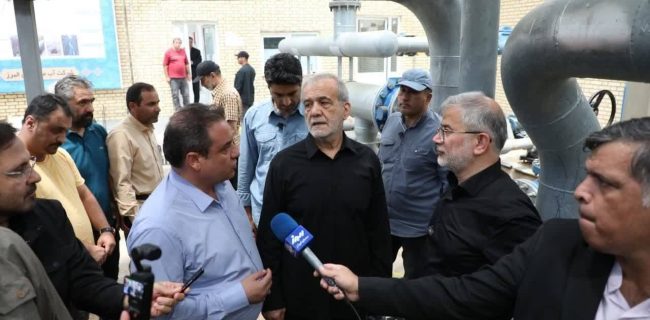 بازدید سرزده دکتر پزشکیان از سد کرج و تصفیه‌خانه مهستان
