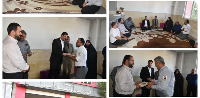 مدیریت شهری گلسار با حضور در ساختمان آتش‌نشانی، از جان‌فشانی‌های آتش‌نشانان تجلیل کردند