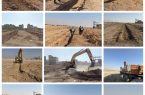 اجرای عملیات پی‌کنی و زیرسازی کوچه تندیس ۷ شهرک امام رضا(ع) در راستای بهسازی معابر شهری