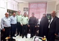 مراسم تودیع و معارفه رئیس کلانتری ۱۱ الوند شهرستان البرز برگزار شد