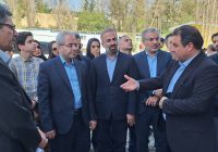 بازدید رئیس امور نظام فنی، اجرایی و پیمانکاران سازمان برنامه و بودجه کشور از تصفیه‌خانه شماره ۳ آب کرج