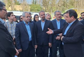 بازدید رئیس امور نظام فنی، اجرایی و پیمانکاران سازمان برنامه و بودجه کشور از تصفیه‌خانه شماره ۳ آب کرج
