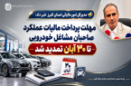 تمدید مهلت پرداخت مالیات عملکرد ۱۴۰۴ صاحبان مشاغل خودرویی تا ۳۰ آبان ماه